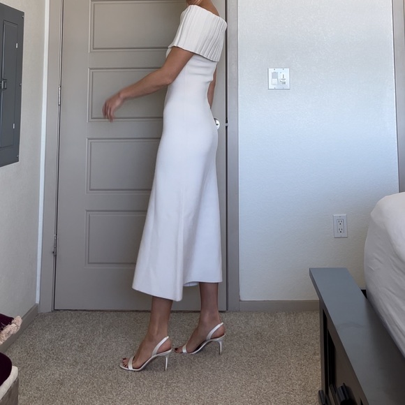 SAFIYAA RISETTE IVORY MIDI DRESS - Picture 3 of 9